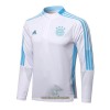 FC Bayern München Trainings Sweatshirt Pak Quarter-zip 2022-23 Wit Blauwe - Heren